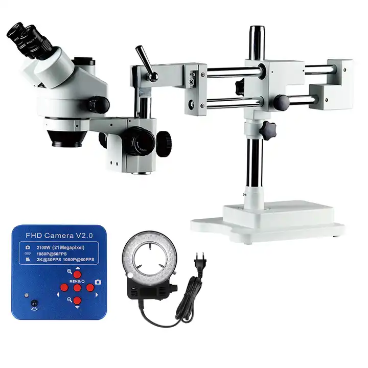 Trinocular Stereo Microscope 7X-45X - مجهر ستيريو بتكبير 7X-45X مع مرآة