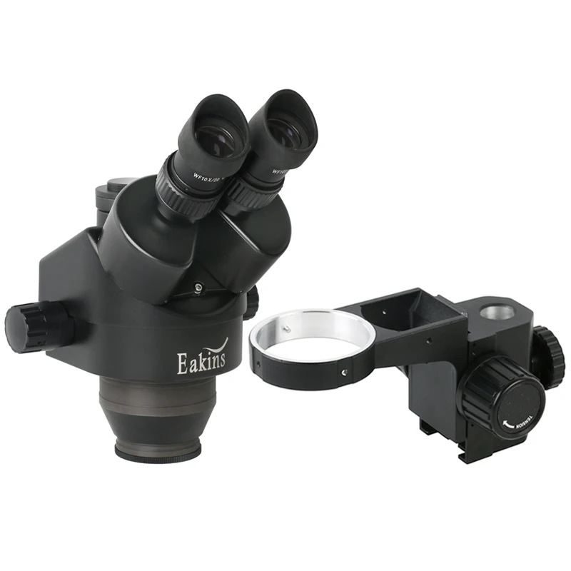 رأس مجهر ستريو ثلاثي العدسات ب - مراجعة Trinocular Stereo Microscope 7X-45X وسعره