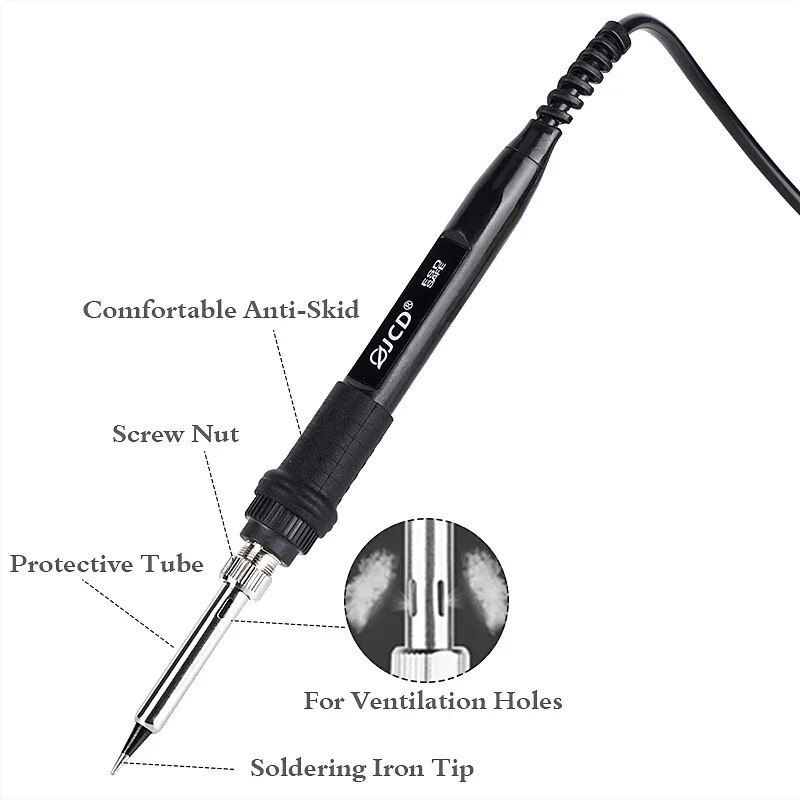 JCD 2 في 1 750 واط محطة لحام L - مراجعة 2 In 1 Soldering Rework Station 750W وسعره
