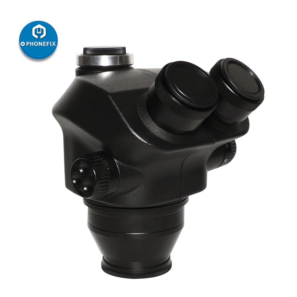 2020 أسود 3.5X-90X 7X-45X ثلاث - مراجعة Trinocular Stereo Microscope 7X-45X وسعره
