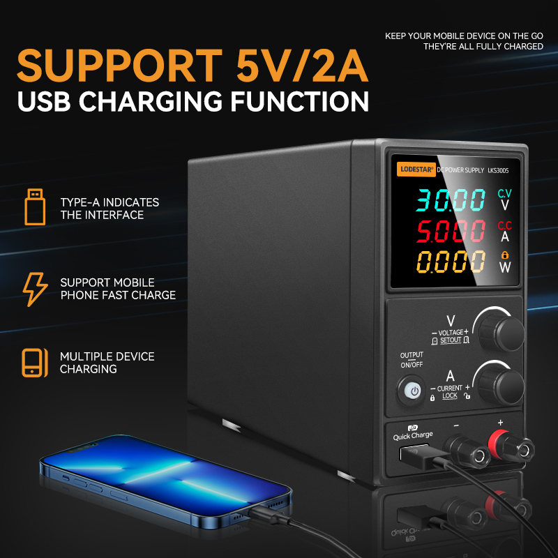 مزود طاقة منظم تيار مستمر LODE - مراجعة High Precision Dc Power Supply 30V 10A وسعره