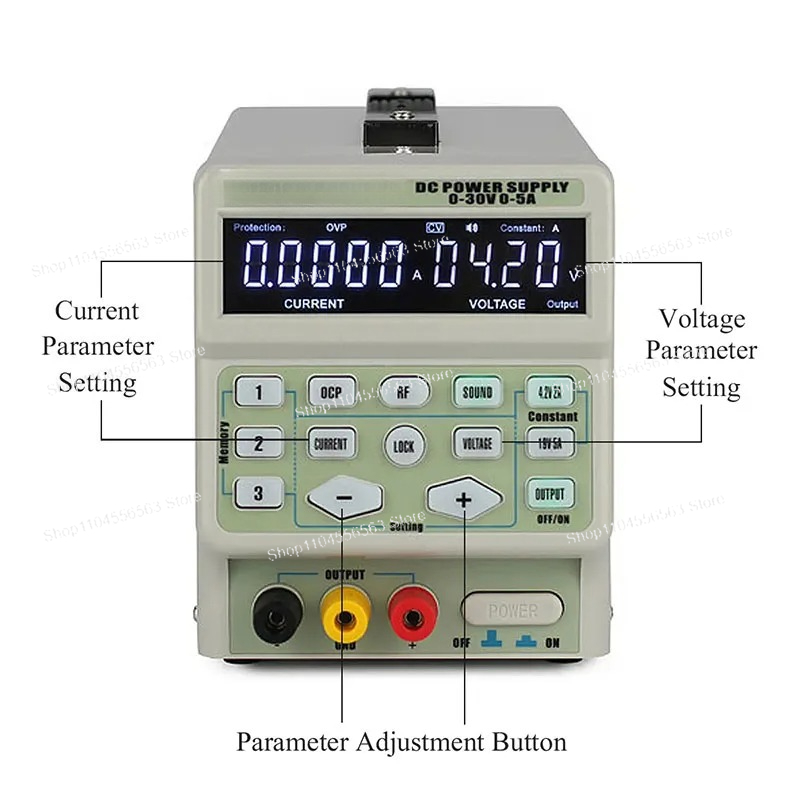 3005D: مزود طاقة رقمي عالي الد - مراجعة High Precision Dc Power Supply 30V 10A وسعره