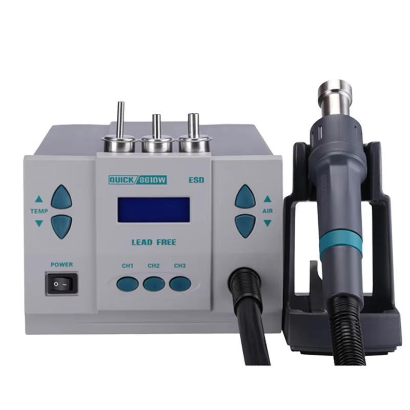 محطة لحام وإعادة إصلاح الهواتف - مراجعة Hot Air Rework Station 861Dw وسعره