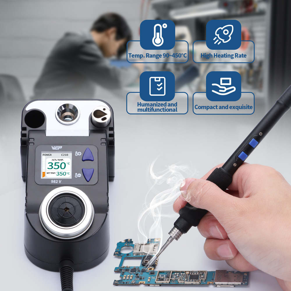 مجموعة أدوات لحام دقيقة من WEP - مراجعة C210 Precision Soldering Station وسعره