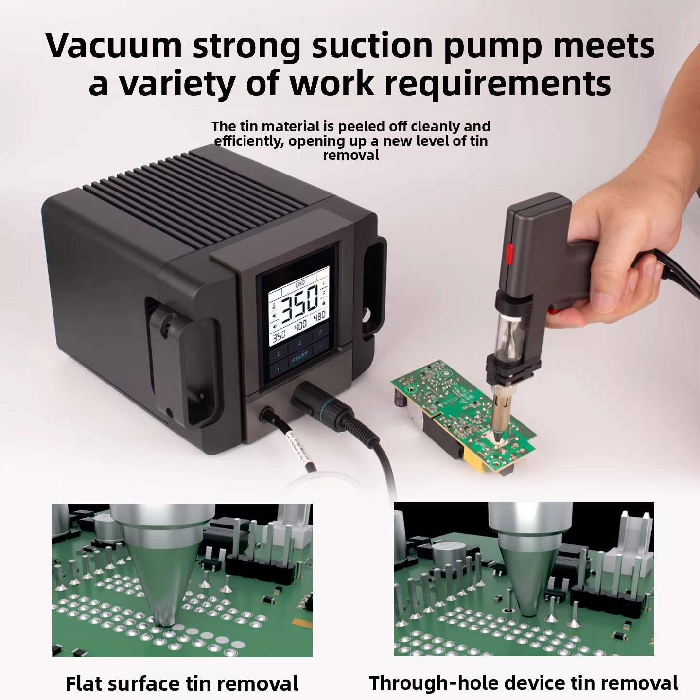 مضخة كهربائية لإزالة اللحام بق - مراجعة Desoldering Pump Electric Vacuum Station وسعره