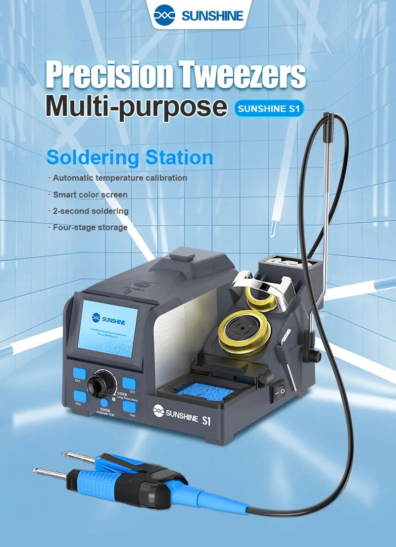 محطة لحام متعددة الأغراض SUNSH - مراجعة C210 Precision Soldering Station وسعره