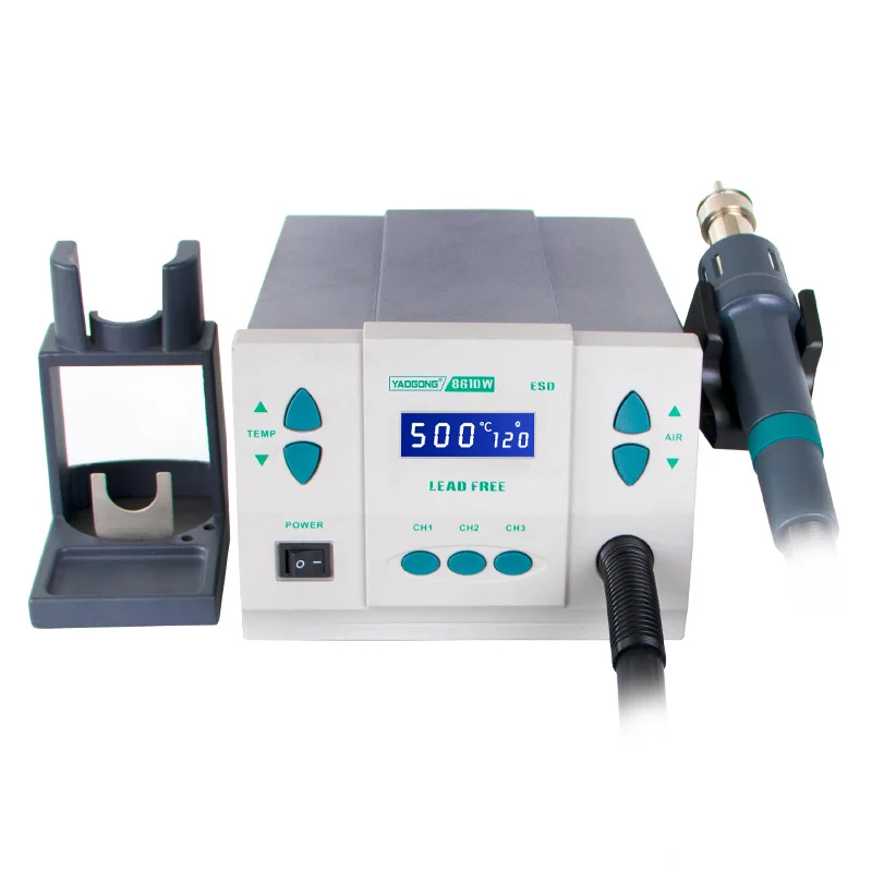 مسدس حراري أصلي 1000 واط 861DW - مراجعة Hot Air Rework Station 861Dw وسعره
